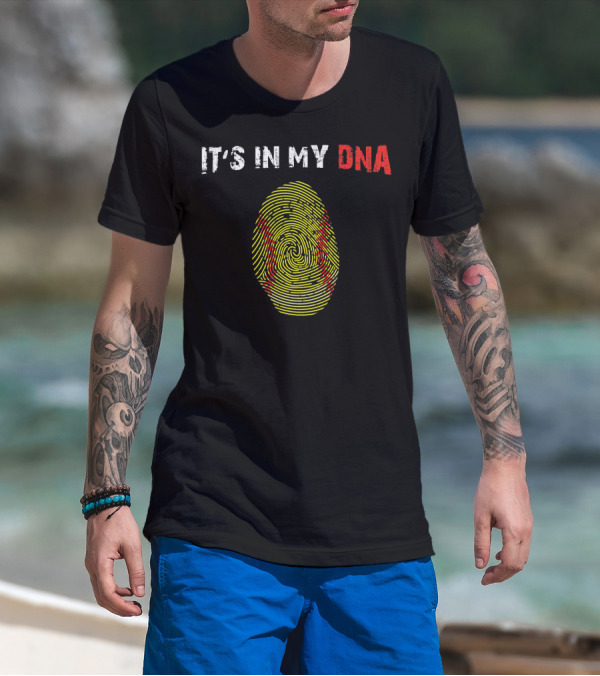 It's In My DNA Fingerprint Softball Girls Team T-Shirt