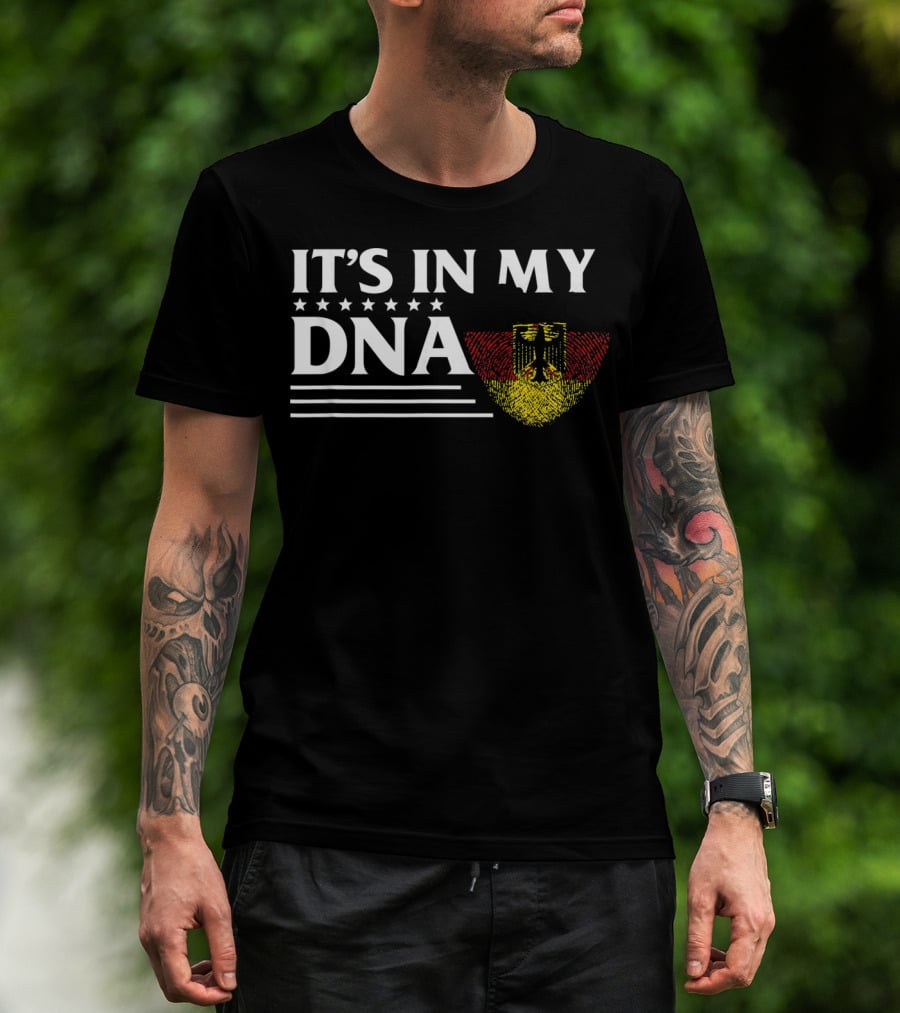 It's In My DNA German Flag Fingerprint T-Shirt