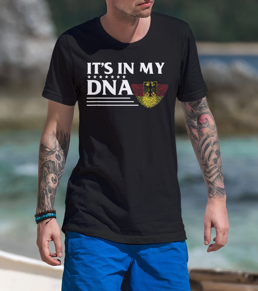 It's In My DNA German Flag Fingerprint T-Shirt
