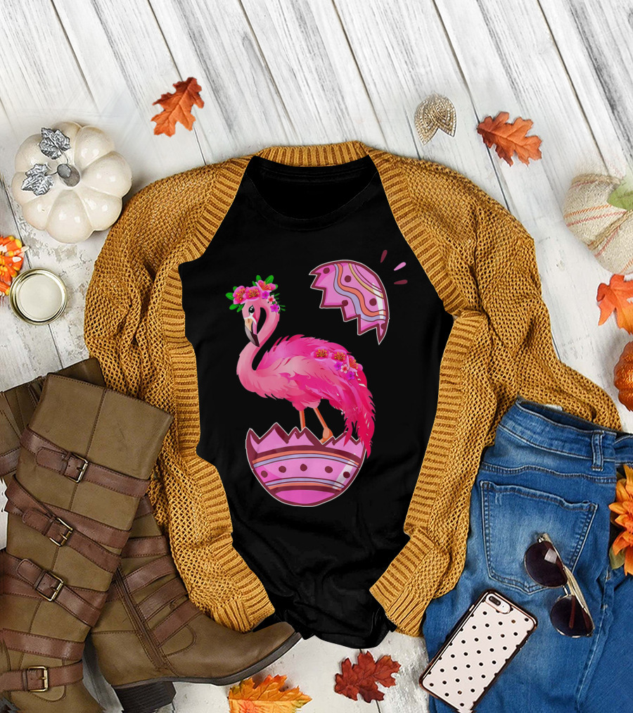 Flamingo Pink Easter Egg Delight T-Shirt