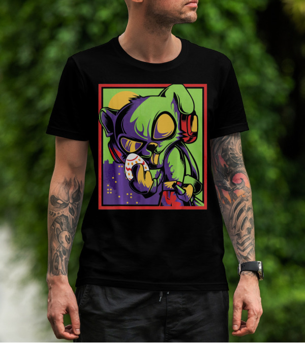Easter Bunny Rabbit Egg Neon Pop T-Shirt