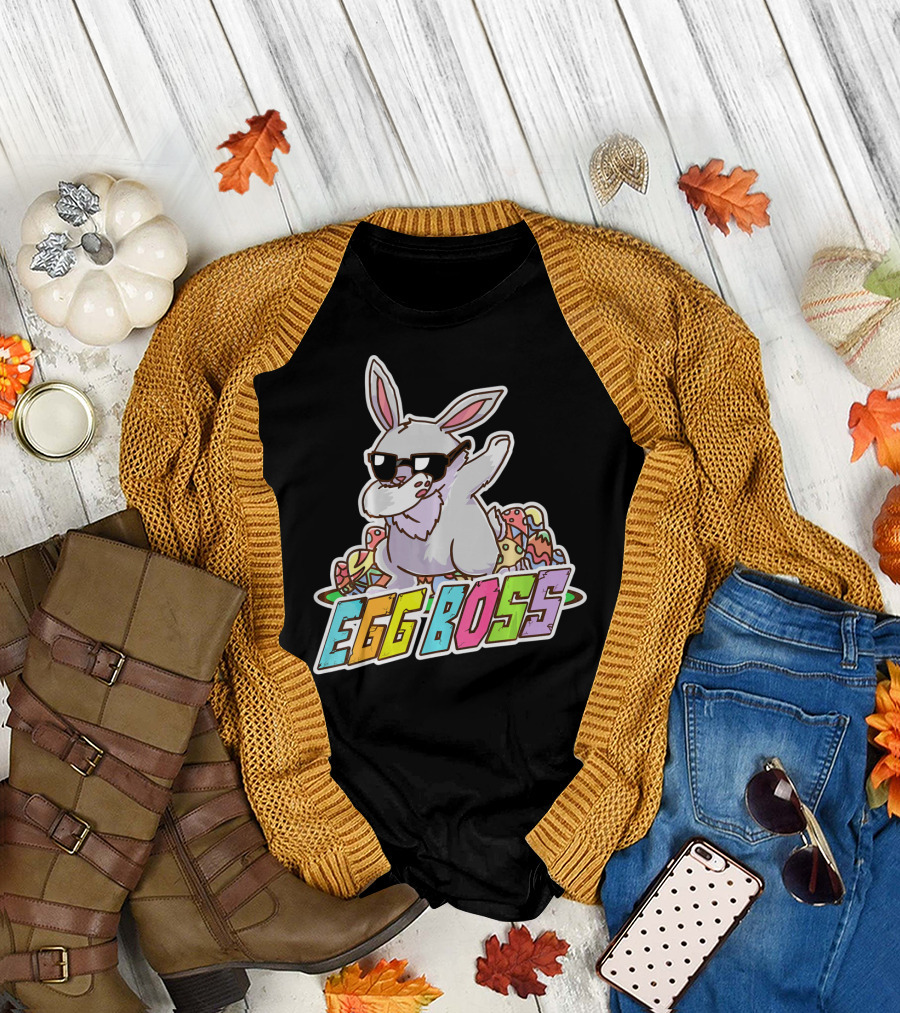 EGG BOSS Easter Bunny Dabbing Sunglasses T-Shirt