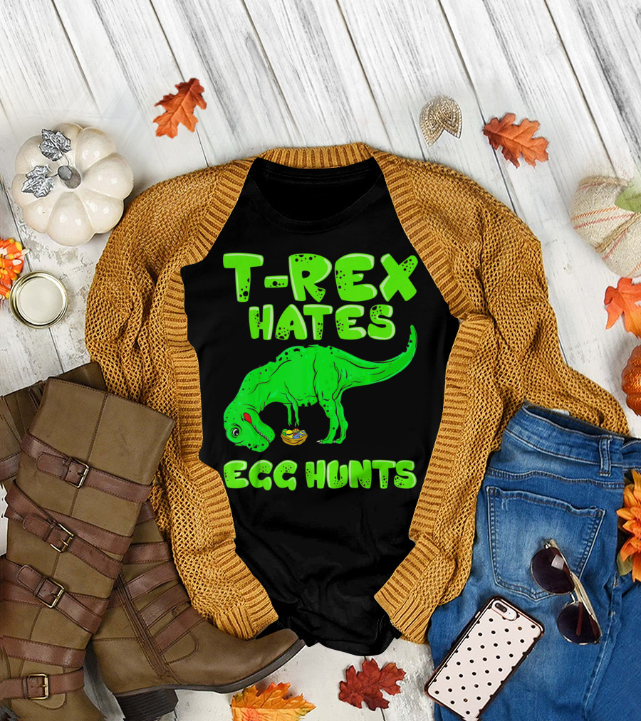 T-Rex Hates Egg Hunts T-Shirt