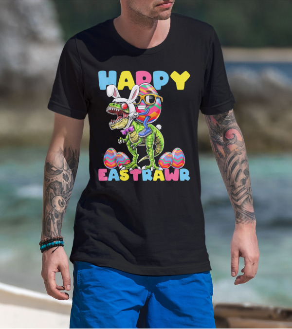 HAPPY EASTRAWR BUNNY DINOSAUR EGG RABBIT T-Shirt