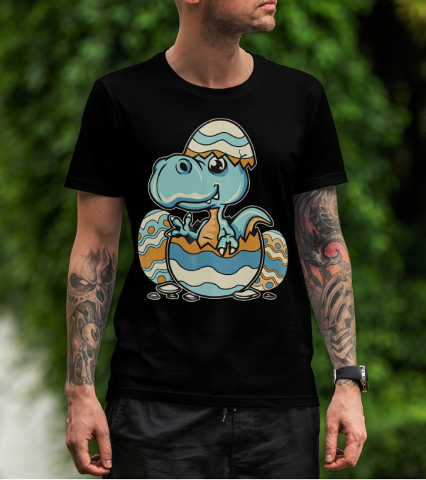 Dinosaur Hatchling In Easter Egg Delight T-Shirt