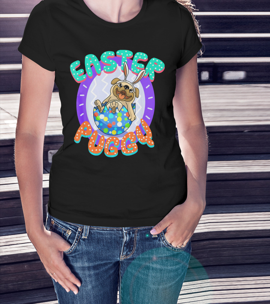 Easter Puggy Cute Resurrection Pug Dog T-Shirt
