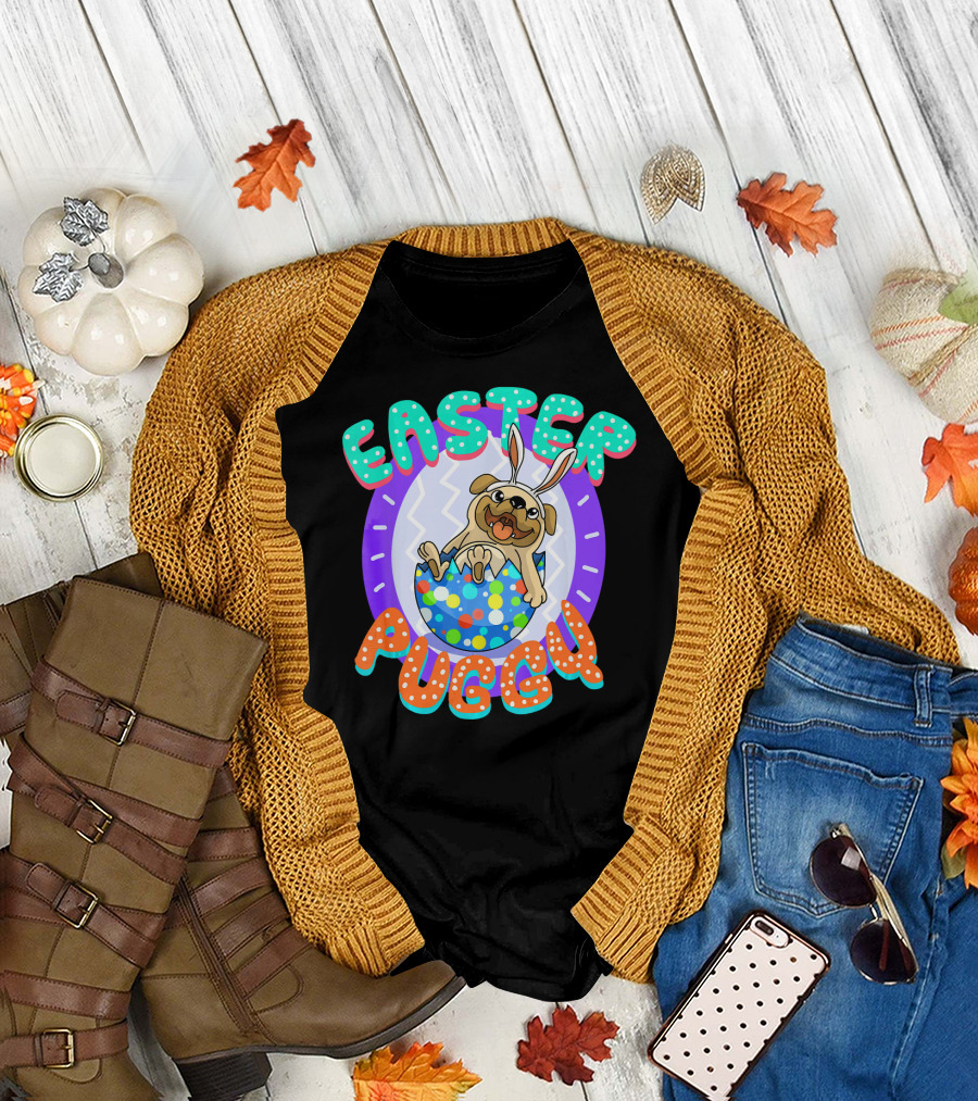 Easter Puggy Cute Resurrection Pug Dog T-Shirt