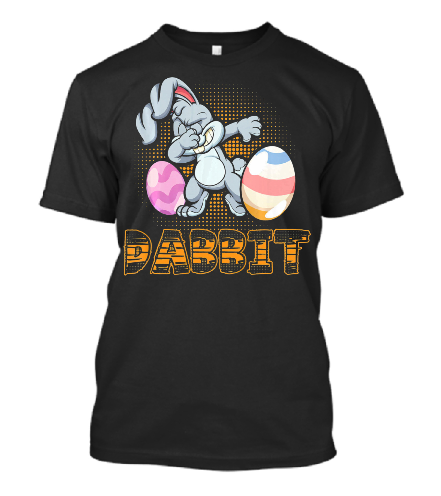 Funny Dabbit Bunny Dab With Easter Eggs T-Shirt