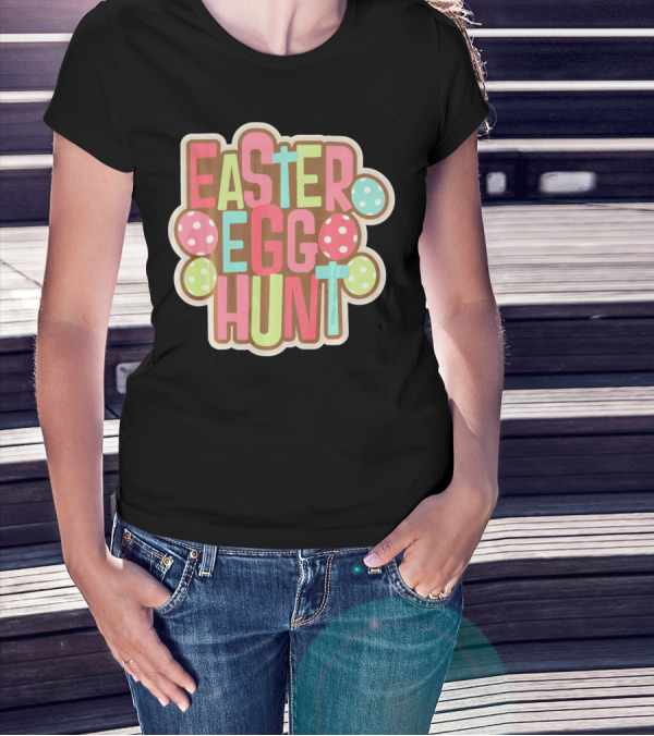 Easter Egg Hunt Begin Our With Polka Dot Eggs T-Shirt