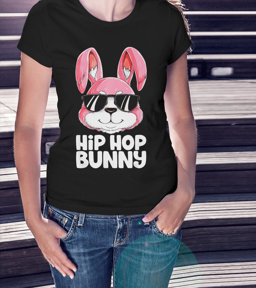 Easter Hip Hop Bunny In Sunglasses T-Shirt
