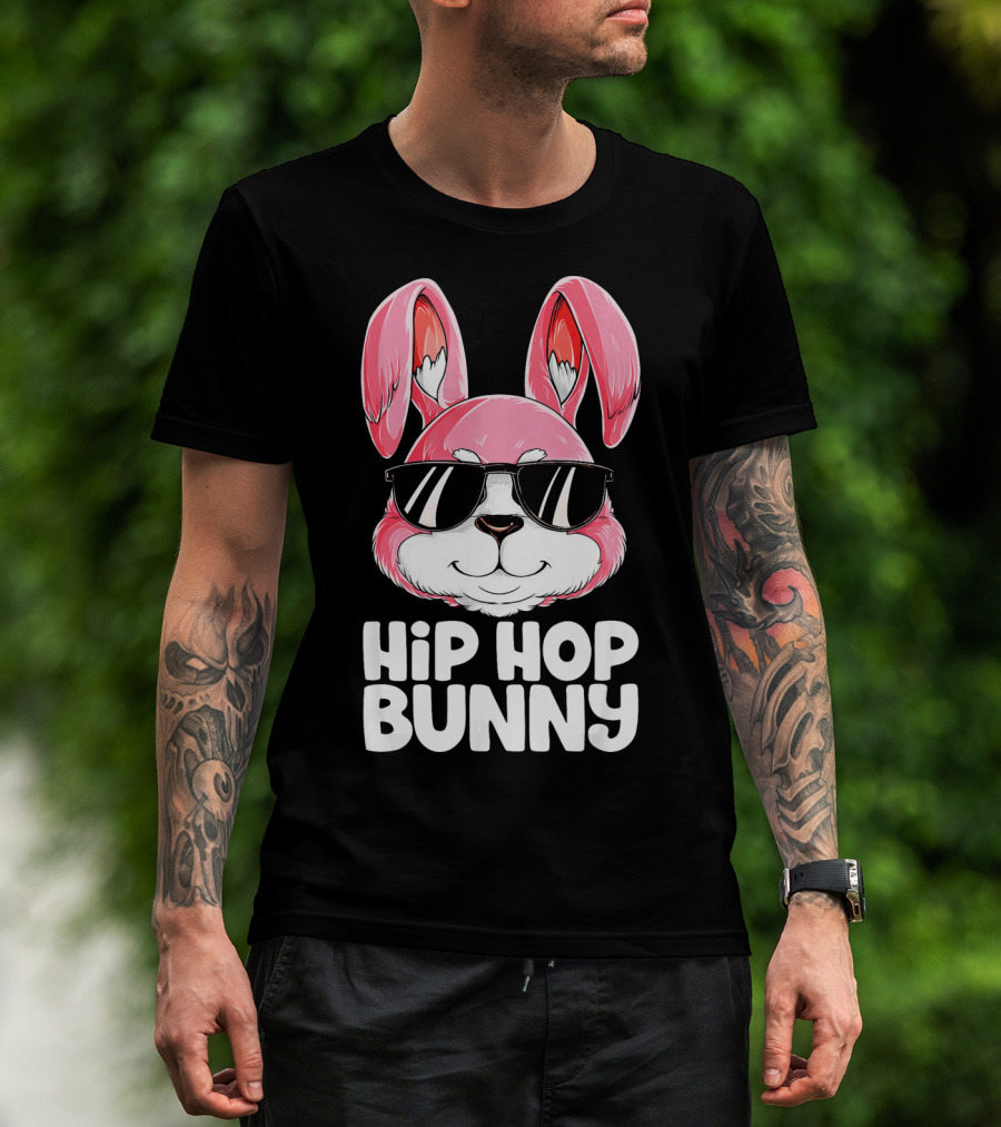 Easter Hip Hop Bunny In Sunglasses T-Shirt