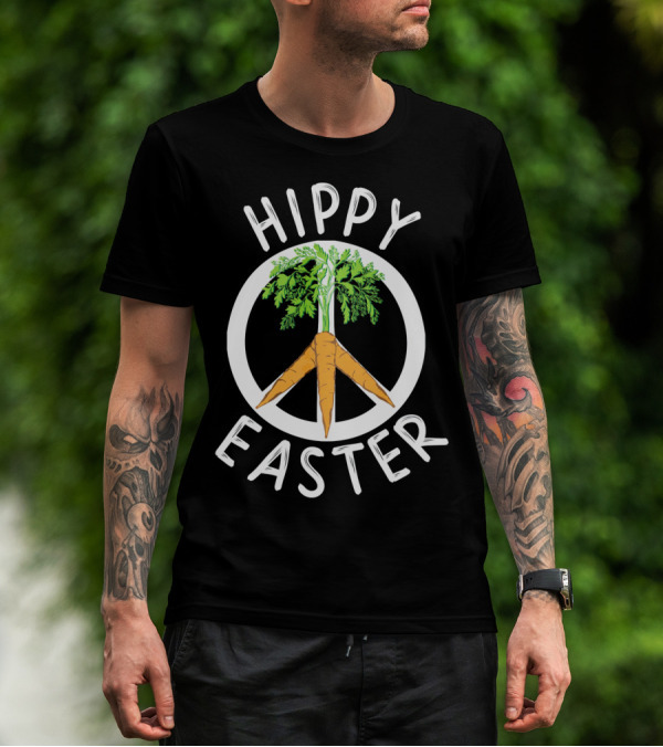 Hippy Easter Peace Carrot Boho T-Shirt