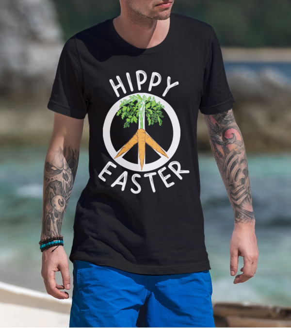 Hippy Easter Peace Carrot Boho T-Shirt
