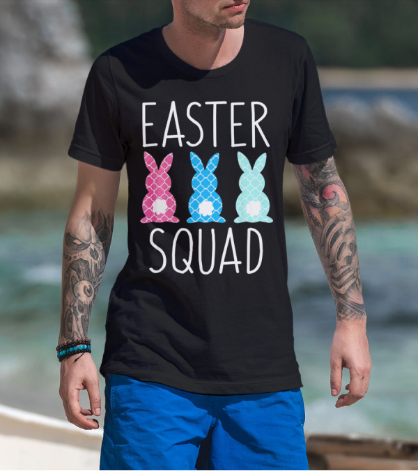 Easter Squad Family Matching Bunny T-Shirt