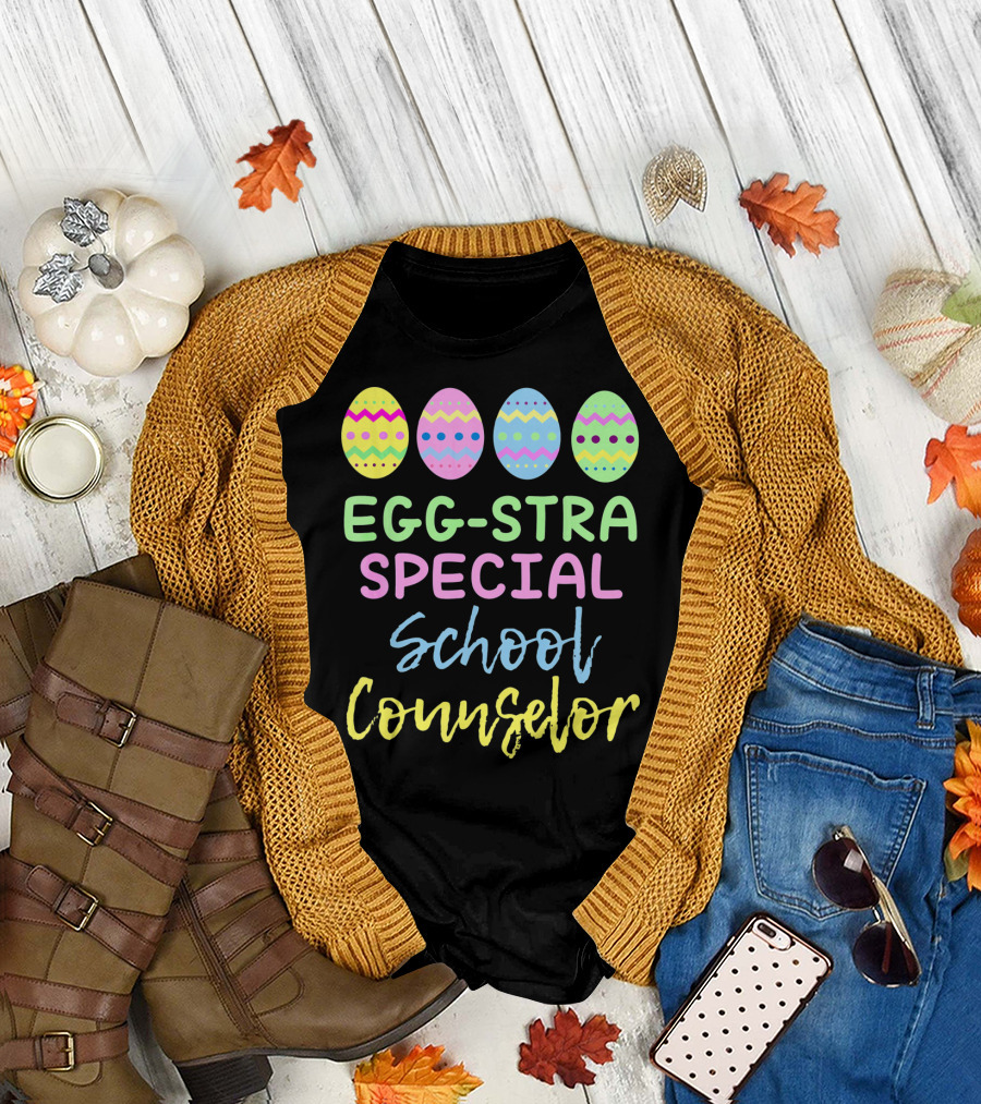 Eggstra Special School Counselor Easter Eggs T-Shirt