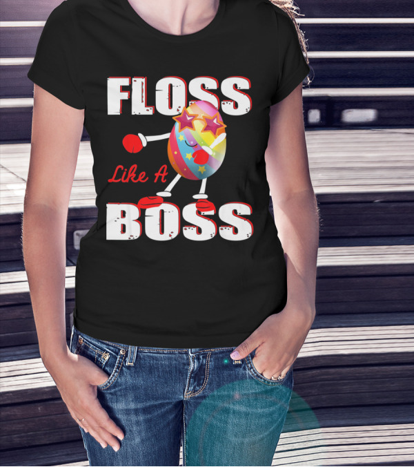 Floss Like A Boss Rainbow Star Egg T-Shirt