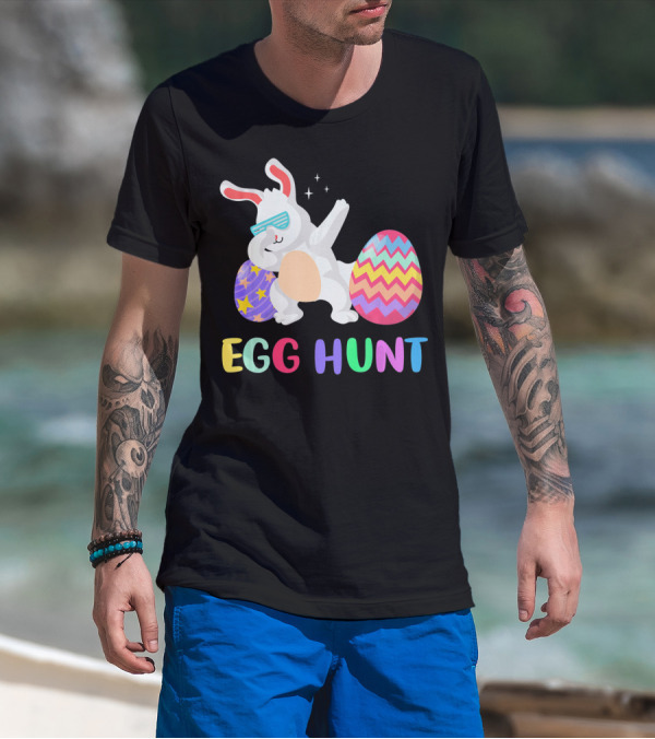 Easter Bunny Dabbing Egg Hunt Funny Easter T-Shirt