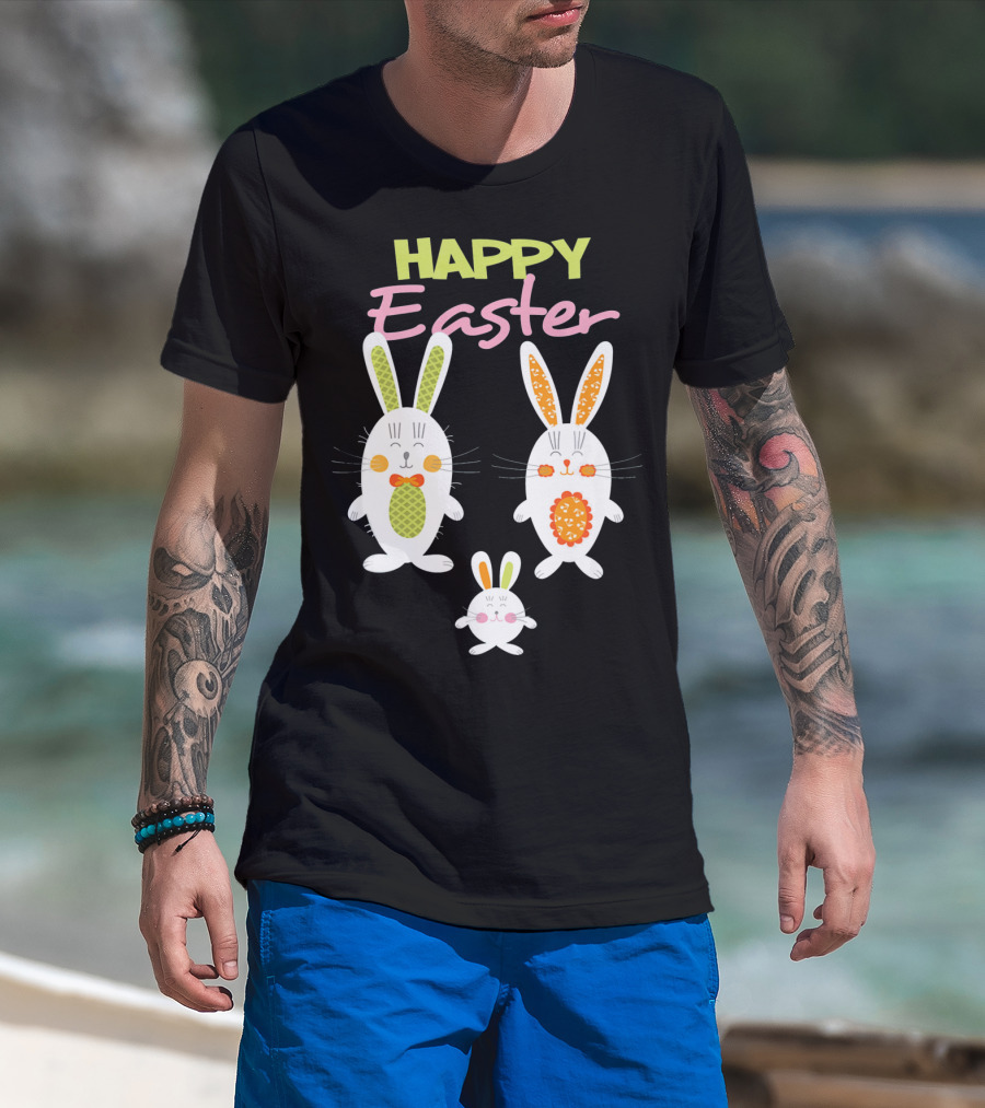 HAPPY EASTER Bunny Egg Hunt Trio T-Shirt