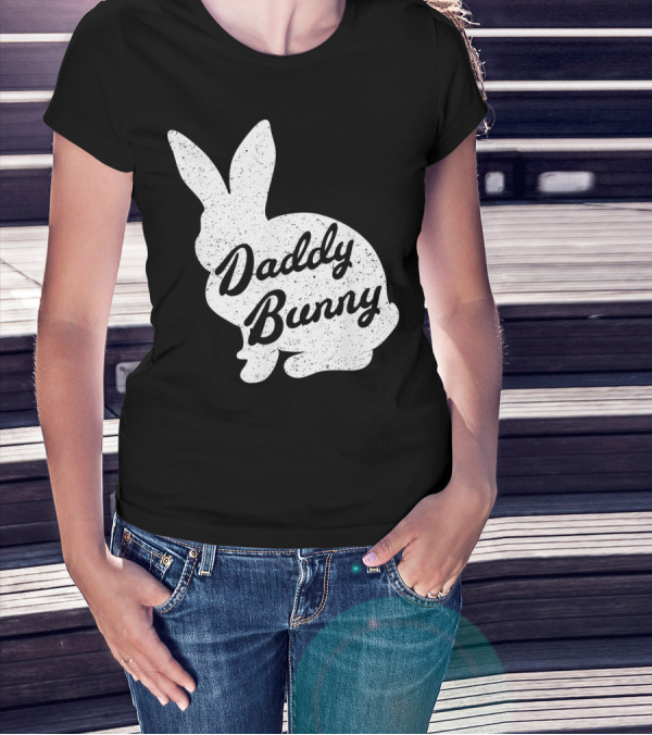 Daddy Bunny Mens Funny And Cute Easter T-Shirt