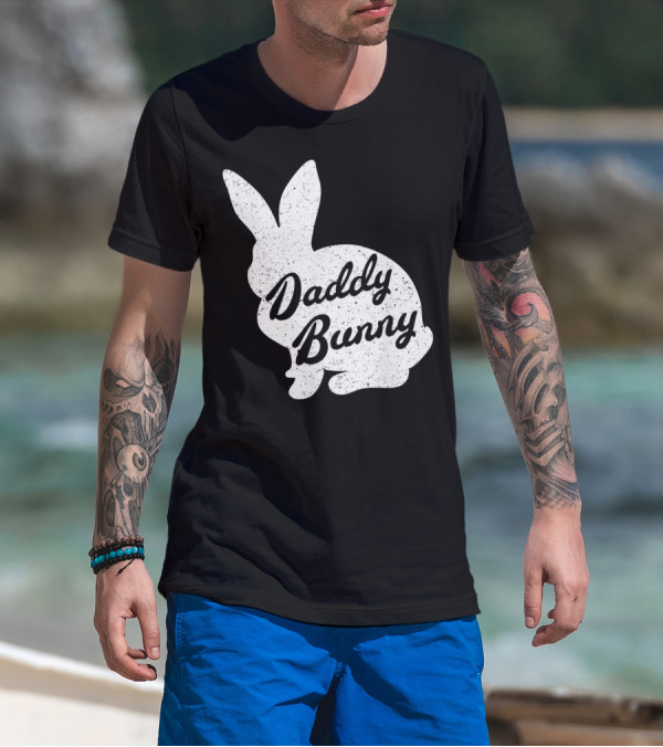 Daddy Bunny Mens Funny And Cute Easter T-Shirt