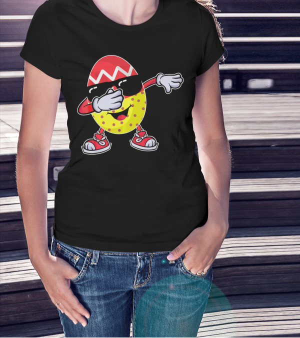 Easter Egg Dabbing Sunglasses And Sneakers T-Shirt
