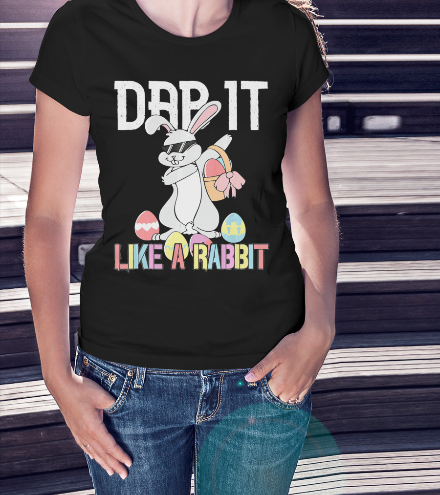 Dab It Like A Rabbit Easter Bunny T-Shirt