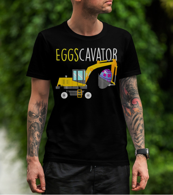 EGGSCAVATOR Funny Dinosaurs T Rex Hates Egg Hunts T-Shirt