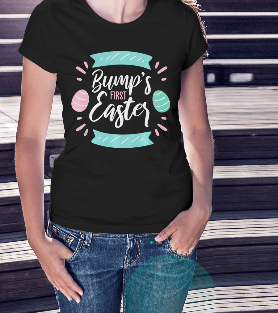 Bump's First Easter New Baby Mother Pastel Egg T-Shirt