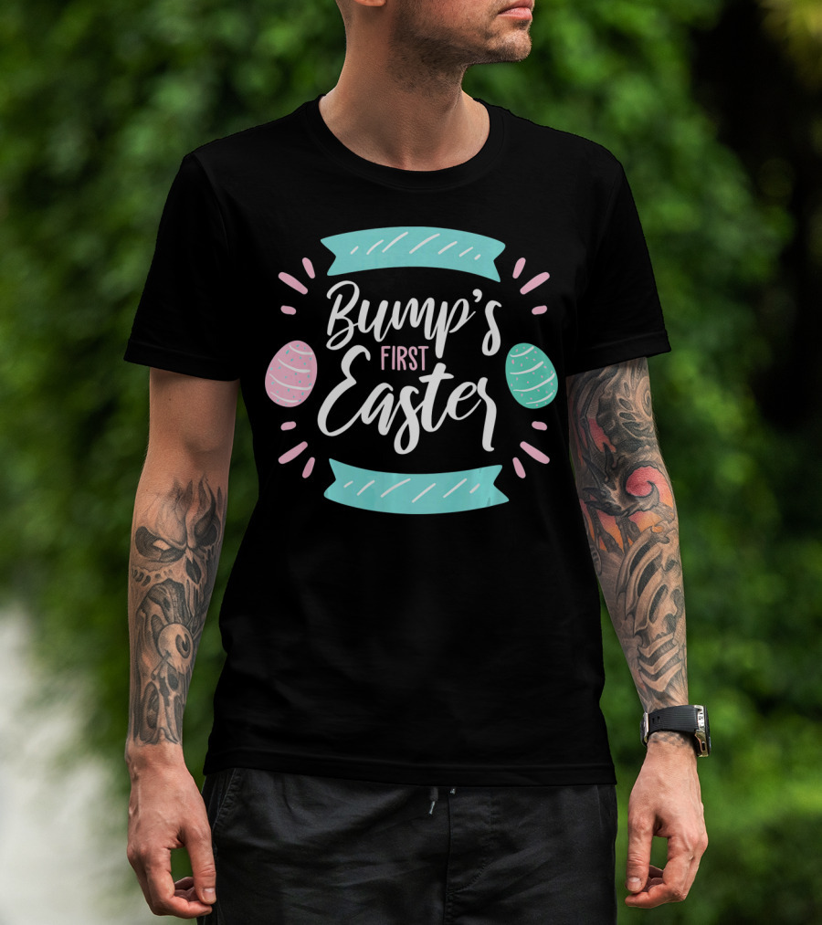 Bump's First Easter New Baby Mother Pastel Egg T-Shirt