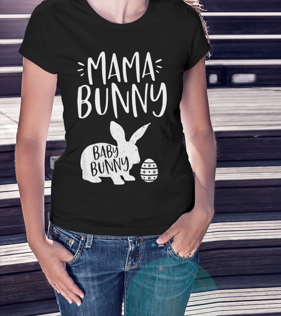 Mama Bunny Baby Bunny Cute Easter T-Shirt