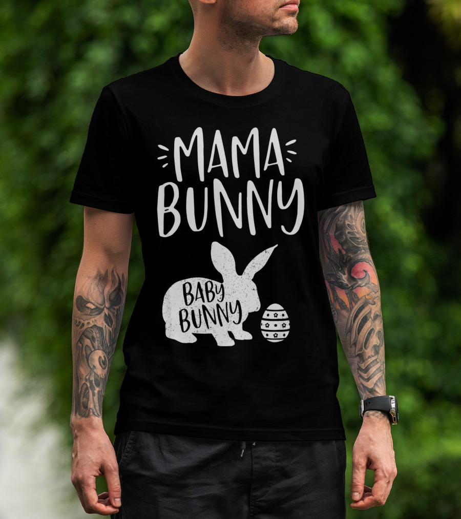 Mama Bunny Baby Bunny Cute Easter T-Shirt