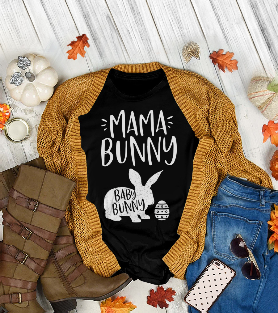 Mama Bunny Baby Bunny Cute Easter T-Shirt