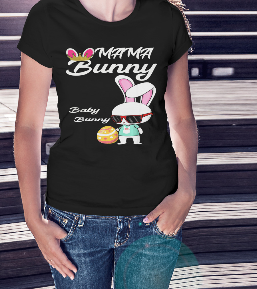 Mama Bunny Baby Bunny Easter Rabbit T-Shirt