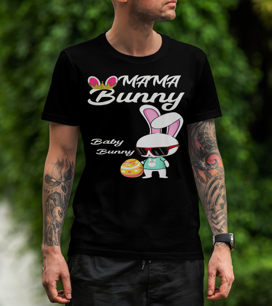 Mama Bunny Baby Bunny Easter Rabbit T-Shirt