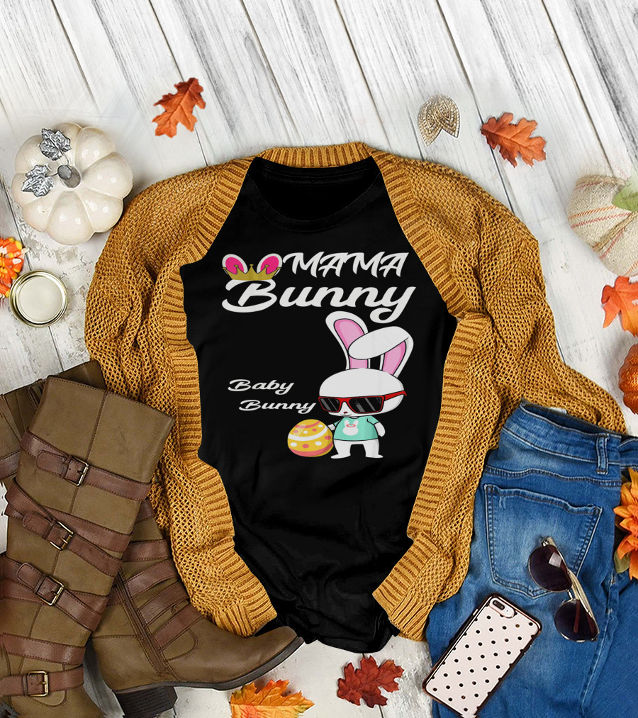Mama Bunny Baby Bunny Easter Rabbit T-Shirt