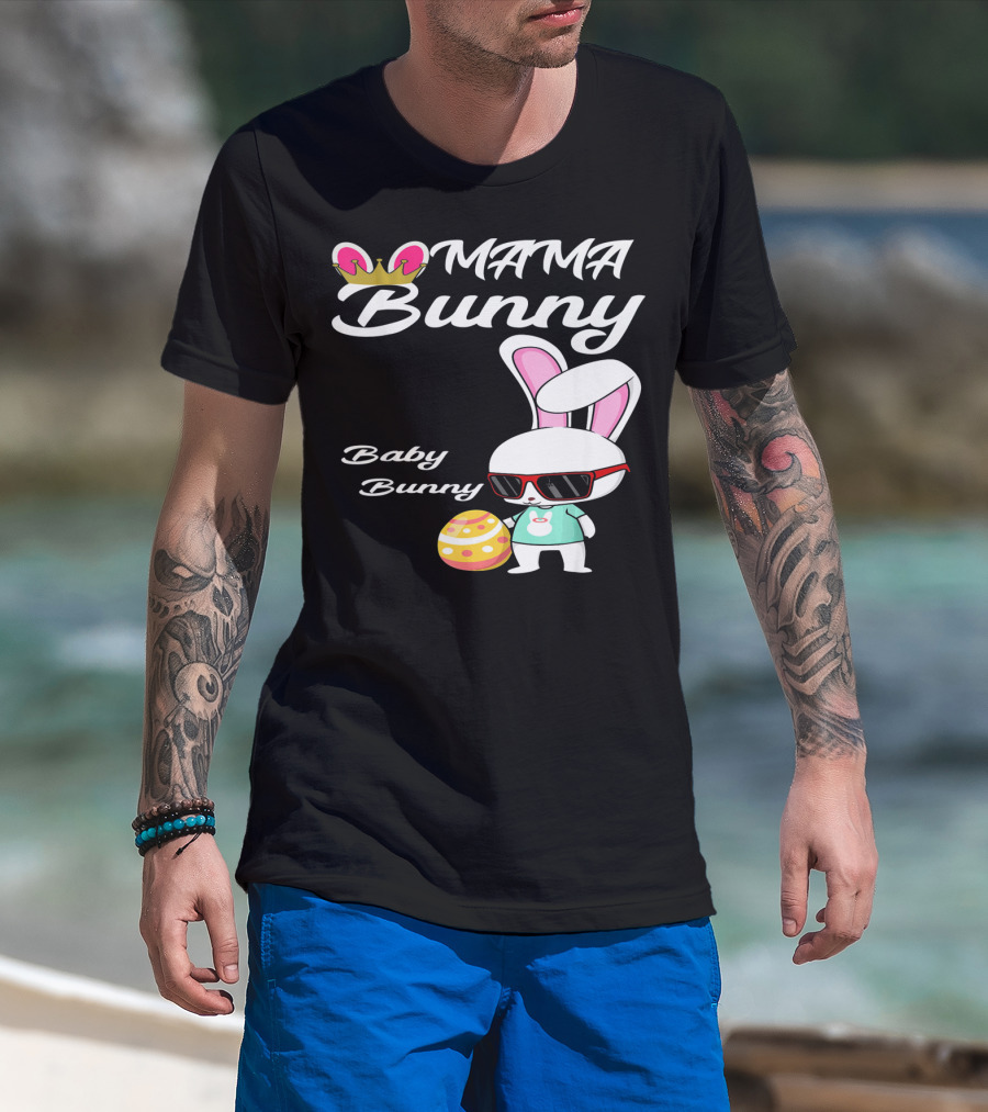 Mama Bunny Baby Bunny Easter Rabbit T-Shirt