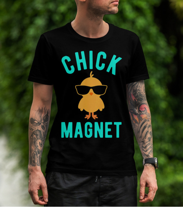 Chick Magnet Funny Easter Sunglasses Casual T-Shirt
