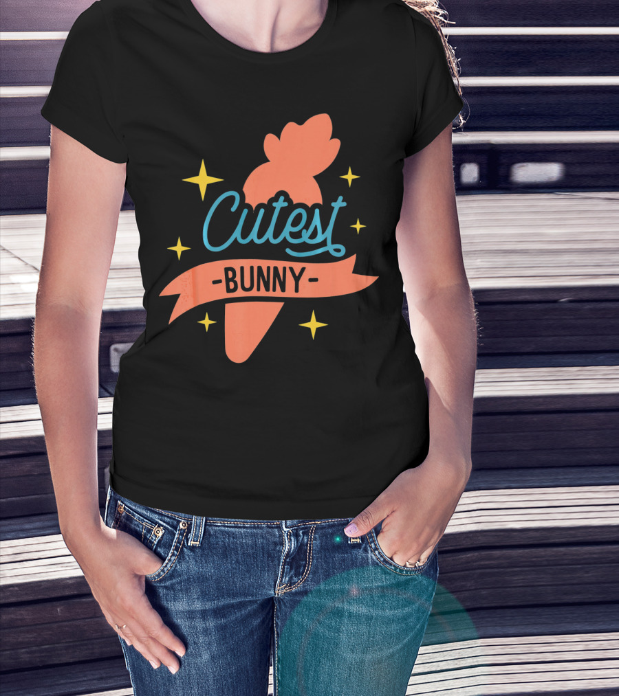 Cutest Bunny Carrot Starry Easter Egg T-Shirt