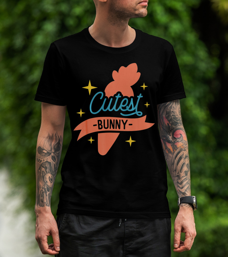 Cutest Bunny Carrot Starry Easter Egg T-Shirt