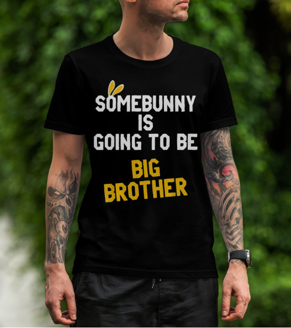 Somebunny Is Going To Be Big Brother Easter Pregnancy Announcement T-Shirt