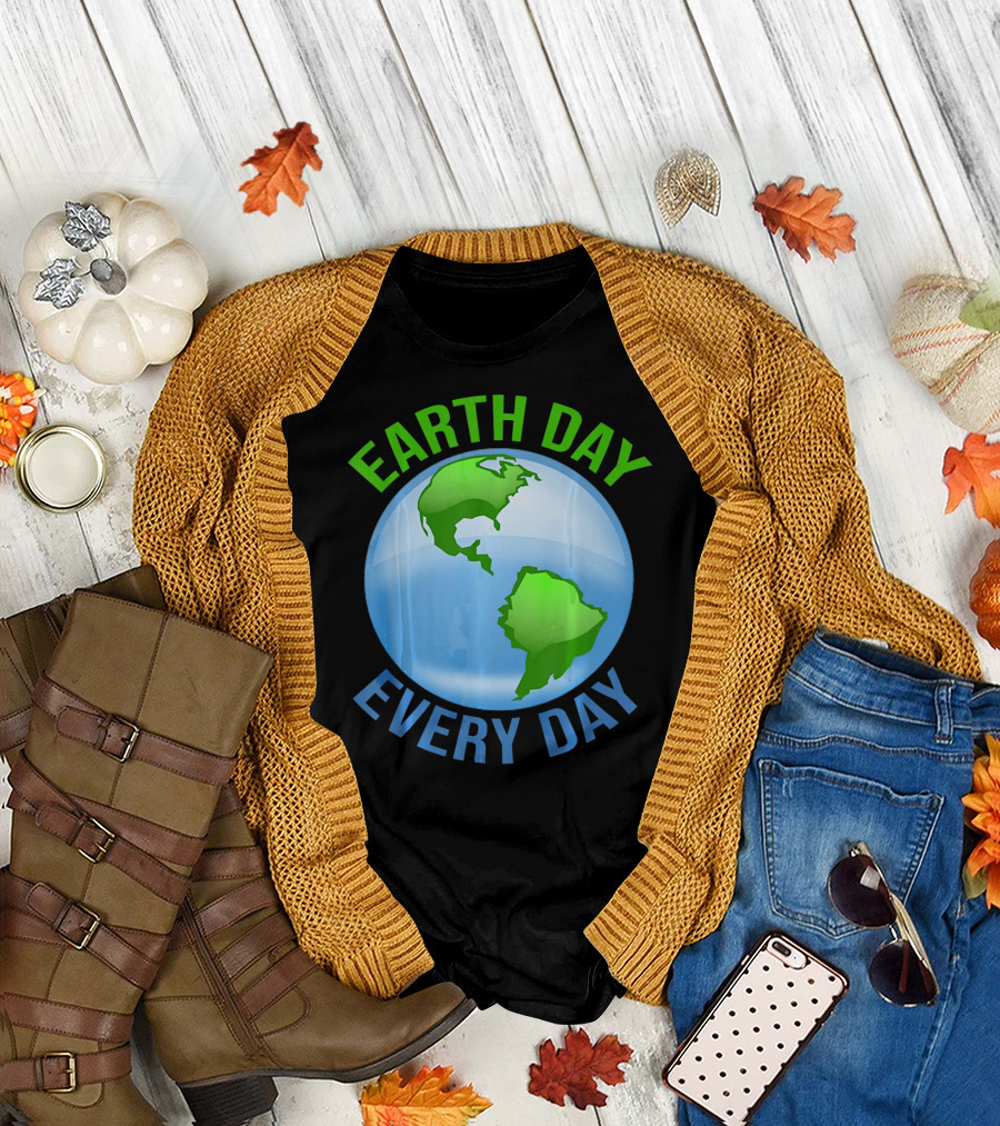 Earth Day Every Day Globe T-Shirt