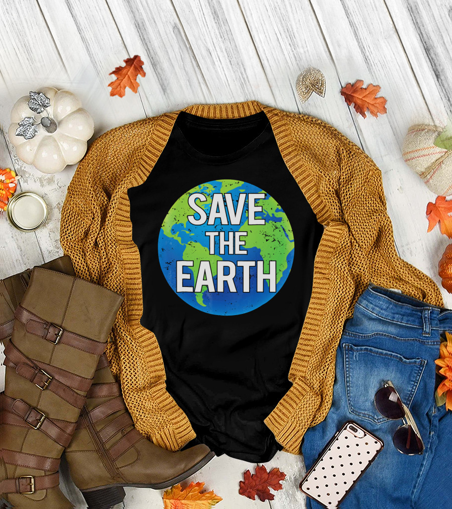 Save The Earth Planet Climate Science T-Shirt