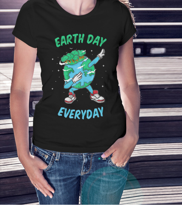 Earth Day Everyday Dabbing World Environ Planet Dance T-Shirt