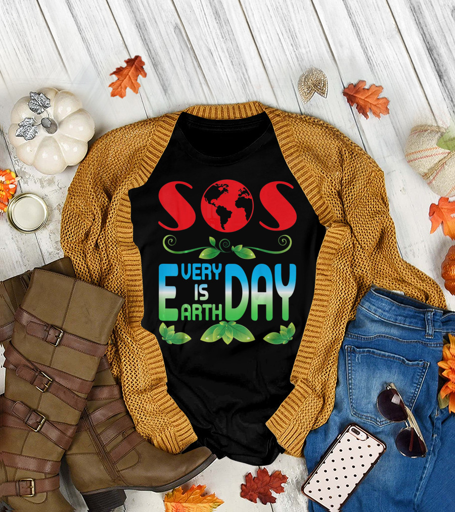 SOS Every Day Is Earth Day T-Shirt