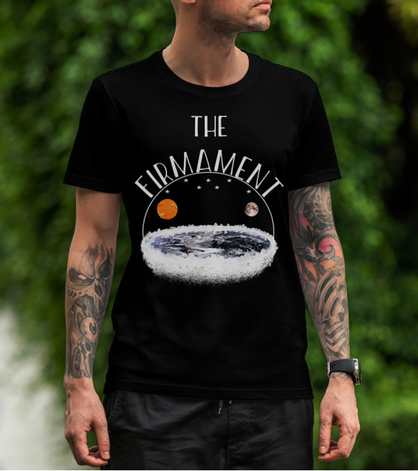 The Firmament Dome Flat Earth Society Sun Moon Stars T-Shirt