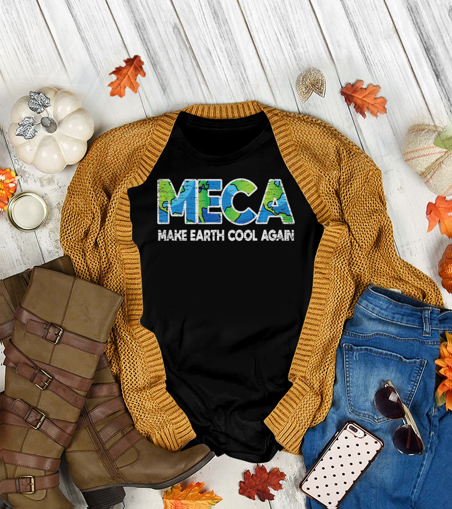 MECA Make Earth Cool Again Global Warming Climate Awareness T-Shirt
