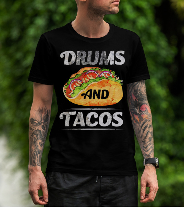 Drums And Tacos Cinco De Mayo Music T-Shirt