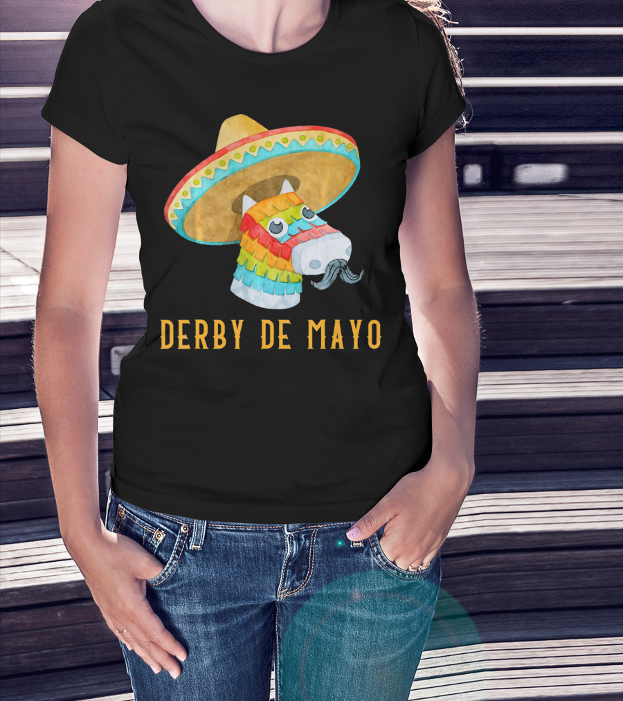 Derby De Mayo Kentucky Horse Race Piñata Sombrero T-Shirt