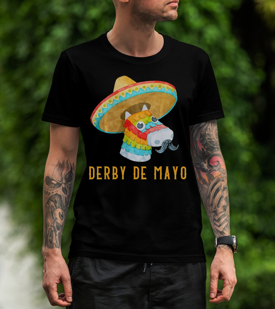 Derby De Mayo Kentucky Horse Race Piñata Sombrero T-Shirt