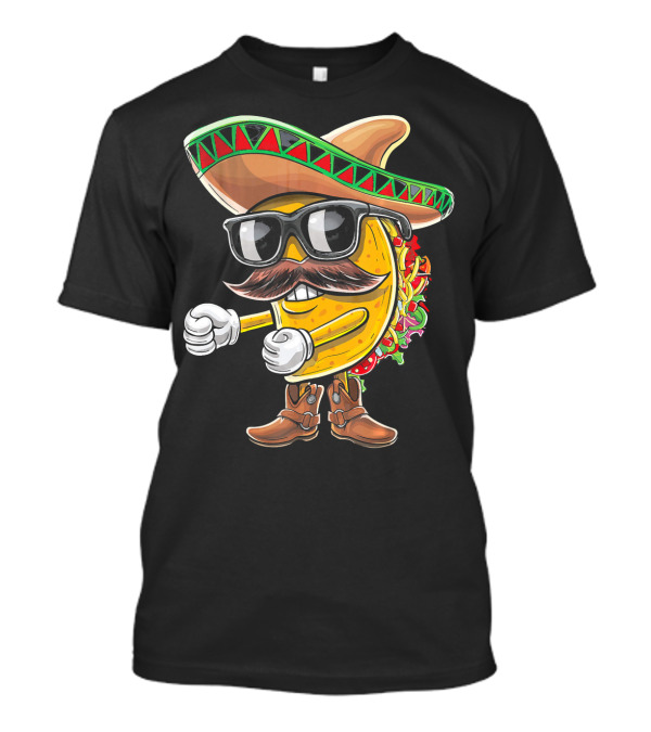 Flossing Cinco De Mayo Taco Sombrero Costume T-Shirt